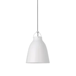 - Loftlampe - Caravaggio - Hvid - P2 Medium - Grå ledning 3m^Fritz Hansen