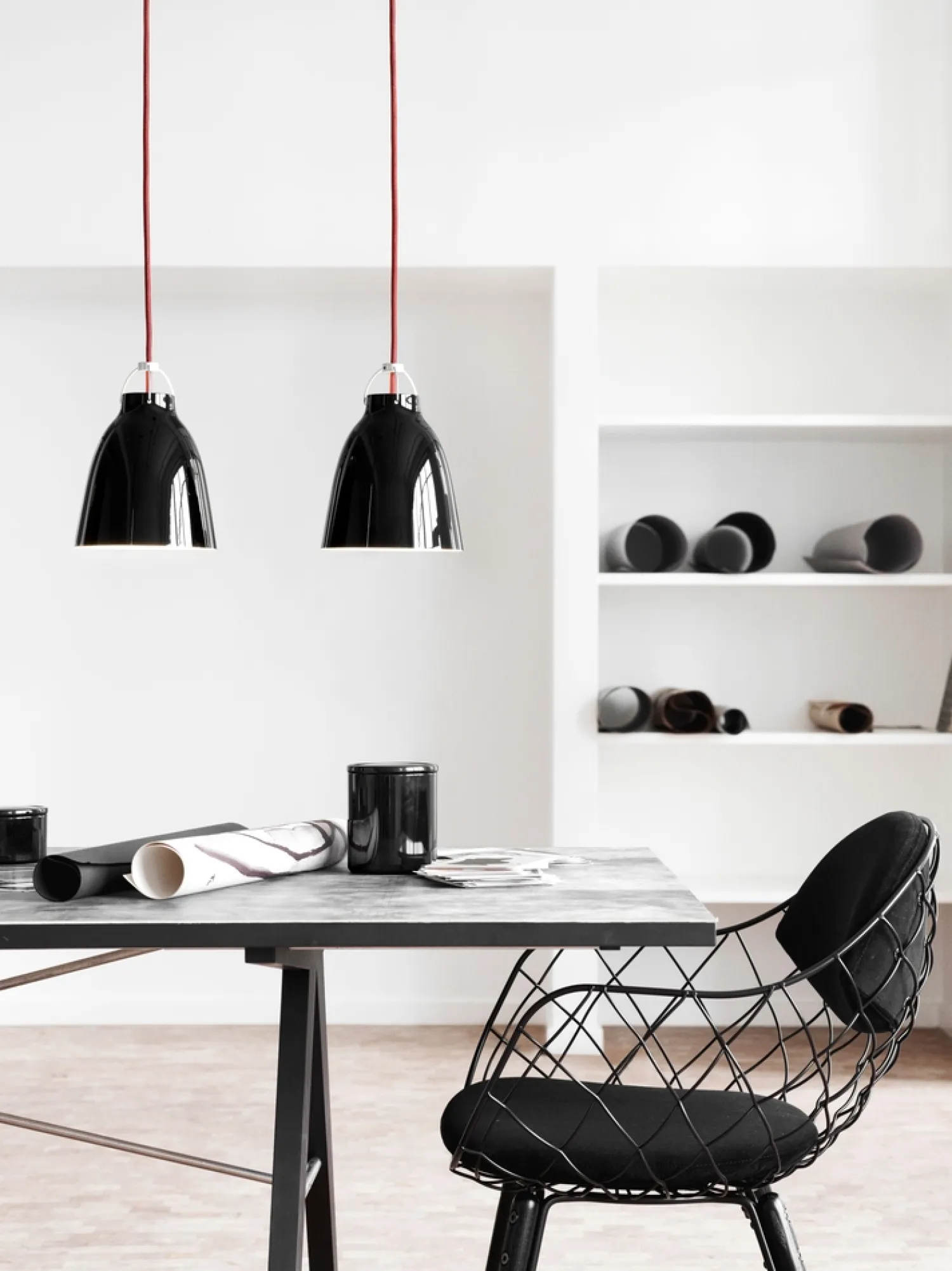 - Loftlampe - Caravaggio - Sort - P1 Small*Fritz Hansen Hot