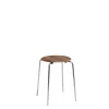- skammel - Dot™ - Walnut veneer/chromed base*Fritz Hansen New