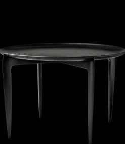 - Tray Table Large - sort - Ø 60 cm^Fritz Hansen Best