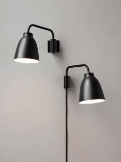 - Væglampe - Caravaggio Read - Sort*Fritz Hansen Best