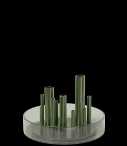 Frtiz Hansen - Ikeru Low Vase - Forest Green - 19x13 cm*Fritz Hansen Discount