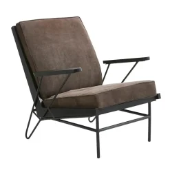 - Andorra Loungestol - Grå Ruskind*Fuhrhome Hot