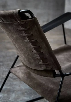 - Toulouse Loungestol - Grå Ruskind*Fuhrhome Clearance