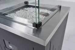 - Bålsted - Cozy Living firepit Lagos - Black/Sort - 51 x 51 x H72 cm*Garden Impressions Clearance