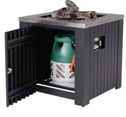 - Bålsted - Cozy Living firepit Faro carbon - Black/Sort - 80x80 cm*Garden Impressions Discount