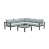 - Lounge Sæt - Bianca - 4-pcs - black*Garden Impressions Outlet