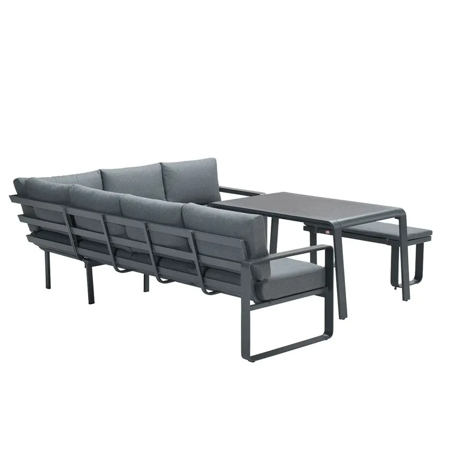 - Lounge Sæt - Oreon - 4-pcs - black/grey^Garden Impressions Online