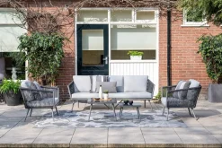 - Lounge Sæt - Canberra - set 5-pcs - arctic grey*Garden Impressions Online