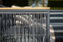 - Lounge Sæt - Alain - black/rope mid grey - 230x230 cm*Garden Impressions Online