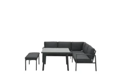 - Lounge Sæt - Wellington - 5-pcs - black*Garden Impressions Discount