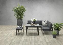 - Lounge Sæt - Wellington - 5-pcs - black*Garden Impressions Discount