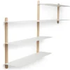 - NIVO B væghylde - Hvid - Lys Eg - 59x118x15 cm*Gejst Best