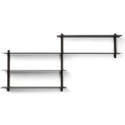 - NIVO B væghylde - Sort - Ask^Gejst