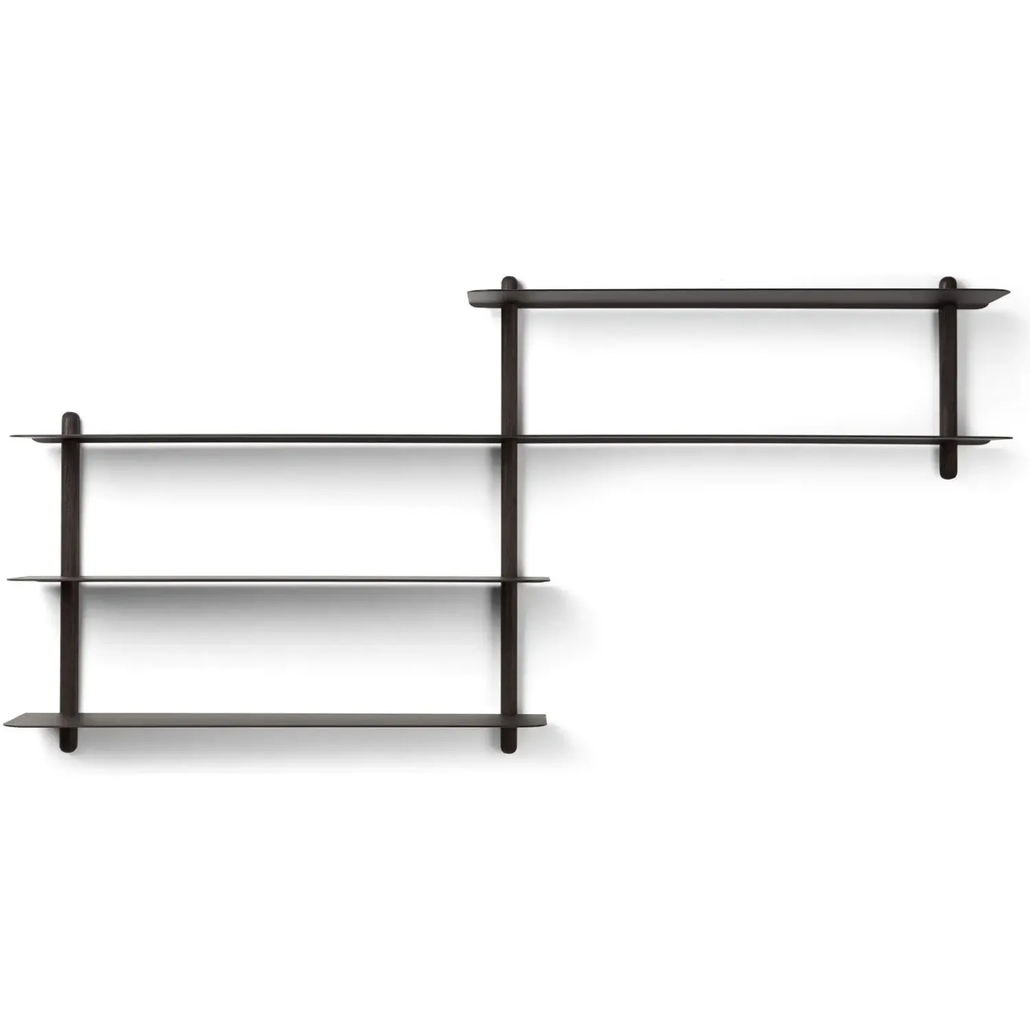 - NIVO B væghylde - Sort - Ask^Gejst