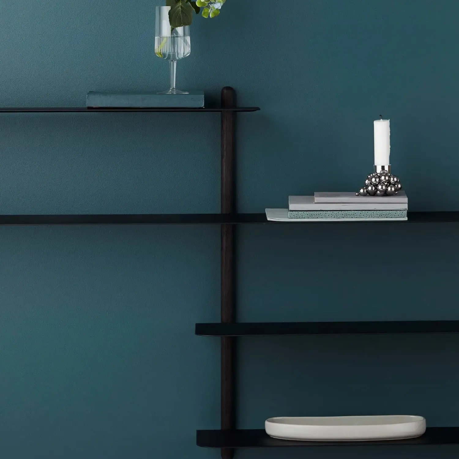 - NIVO B væghylde - Sort - Ask^Gejst