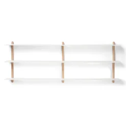 - Nivo D, shelf large - Lys eg/hvid^Gejst Hot