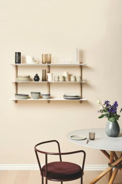 - Nivo D, shelf large - Lys eg/hvid^Gejst Hot