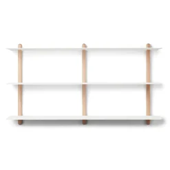 - NIVO D væghylde - Large - Lys eg/Hvid*Gejst Outlet