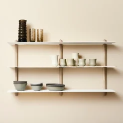 - NIVO D væghylde - Large - Lys eg/Hvid*Gejst Outlet