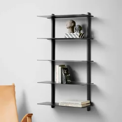 - NIVO E væghylde - Large - Sort ask/Sort^Gejst Outlet