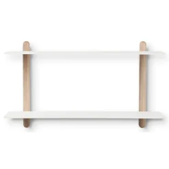 - NIVO F væghylde - Large - Lys eg/Hvid*Gejst Clearance