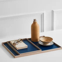 bakke - Frame tray large i eg/blå^Gejst Clearance