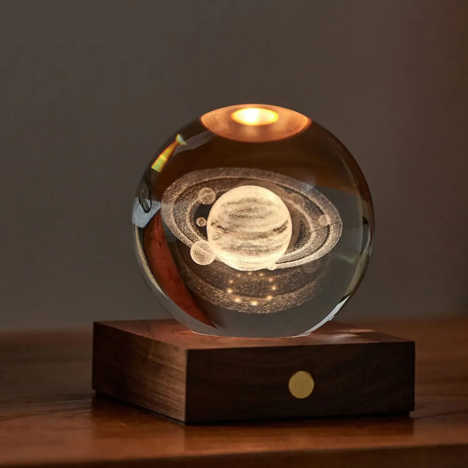 - Amber Crystal Light - Saturn*Gingko New