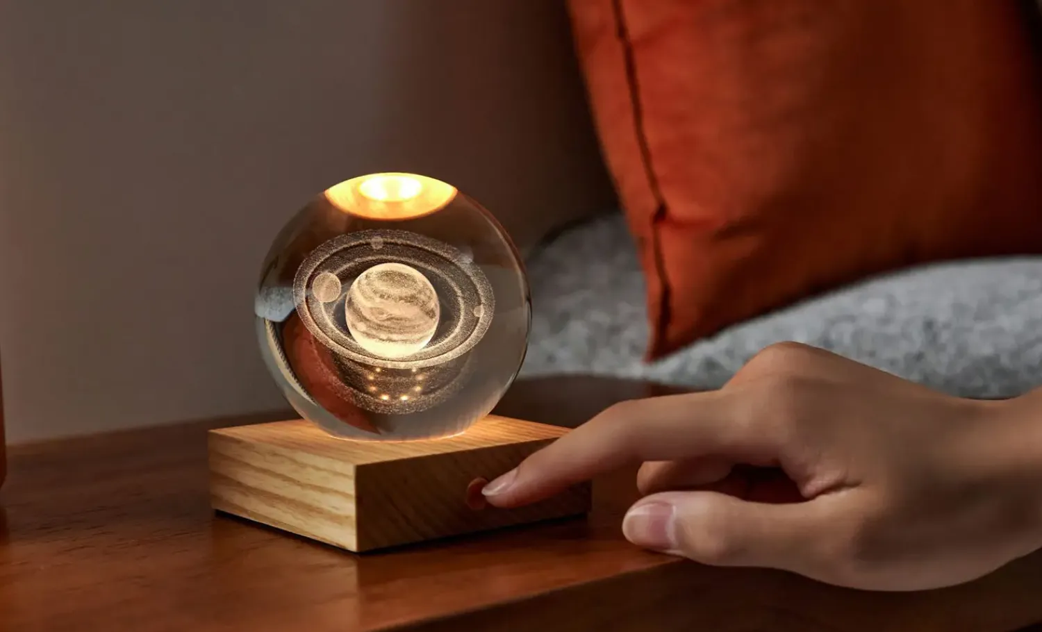 - Amber Crystal Light - Saturn*Gingko New