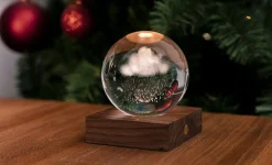 - Amber Crystal Light Bordlampe - 3D Laser Rain Cloud^Gingko Online