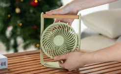 - Bord Ventilator - Lyra - Olive Grøn*Gingko Discount