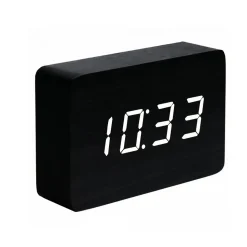 - Brick Click Clock Black / White LED^Gingko Sale