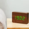 - Brick Click Clock Walnut / Green LED*Gingko Sale