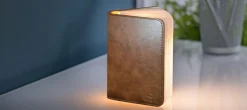 - LED Smart Booklight - Brown Leather - Mini^Gingko Best