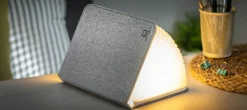 - LED Smart Fabric Booklight - Urban Grey^Gingko Best
