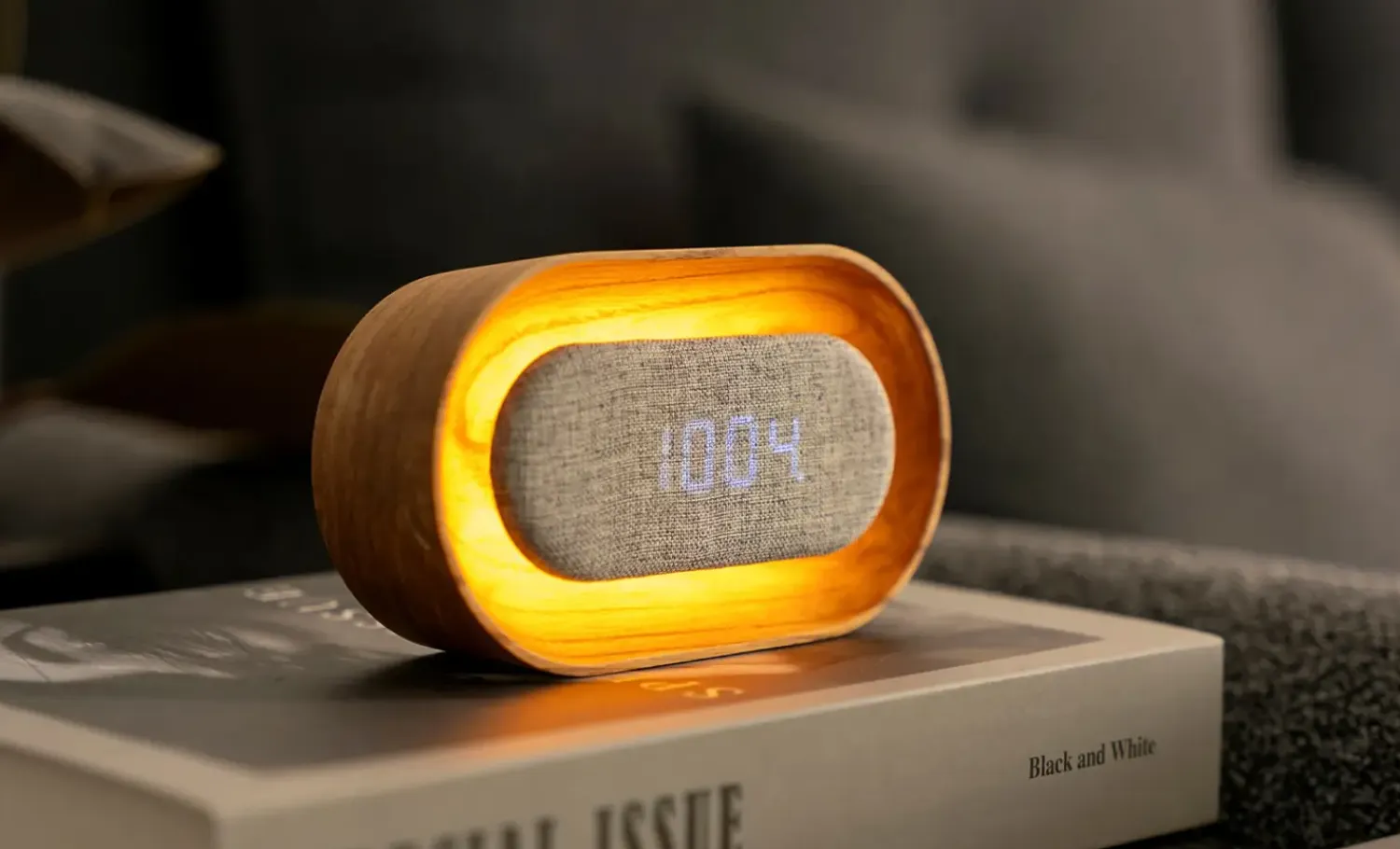 - Lumos Clock - Vækkeur - Hvid ask*Gingko