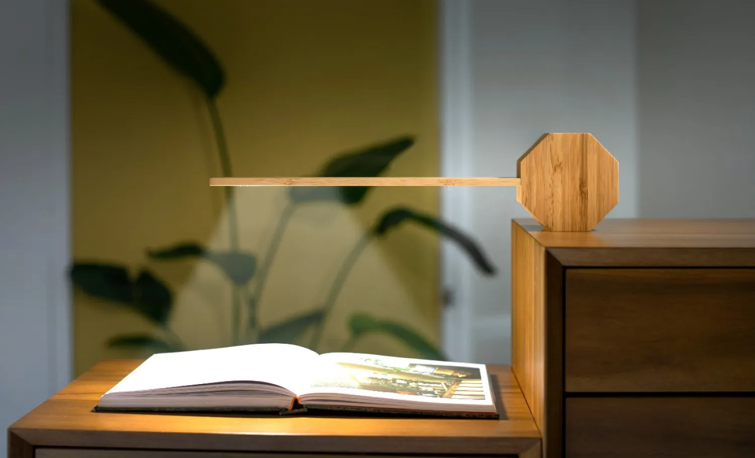 - Octagon One Plus Portable Alarm Clock Desk Light Bamboo*Gingko Online