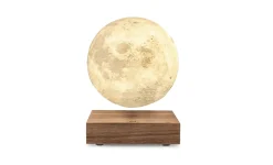 - Smart Moon Lamp Walnut - sværende månelampe - valnødtræ - 14 cm*Gingko