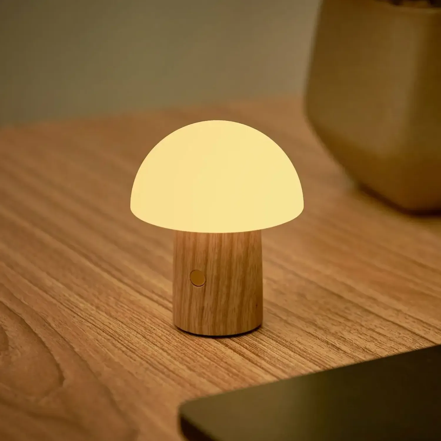 - Super Mini Alice Mushroom Lamp - White Ash^Gingko Best