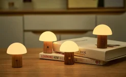 - Super Mini Alice Mushroom Lamp - White Ash^Gingko Best