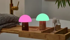 - Super Mini Alice Mushroom Lamp - Walnut*Gingko Best