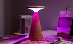 - Sylvia Bordlampe - Mini - Hvid Ask - 6x14 cm*Gingko Best