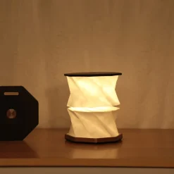 - Twist Hexagon Lamp - Black^Gingko Discount