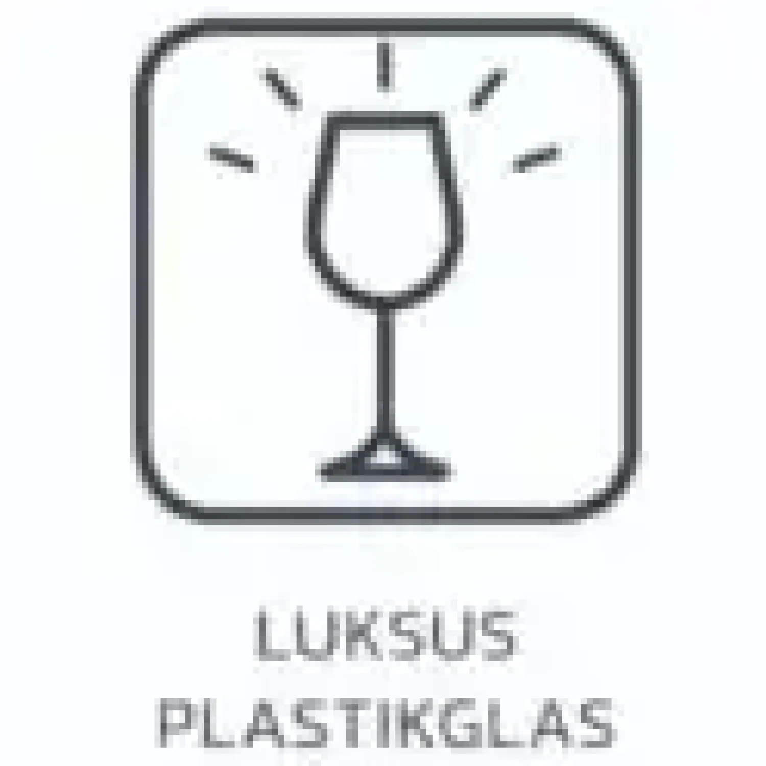 - Vinglas - Brudsikkert Plastik - 38cl*glassFORever