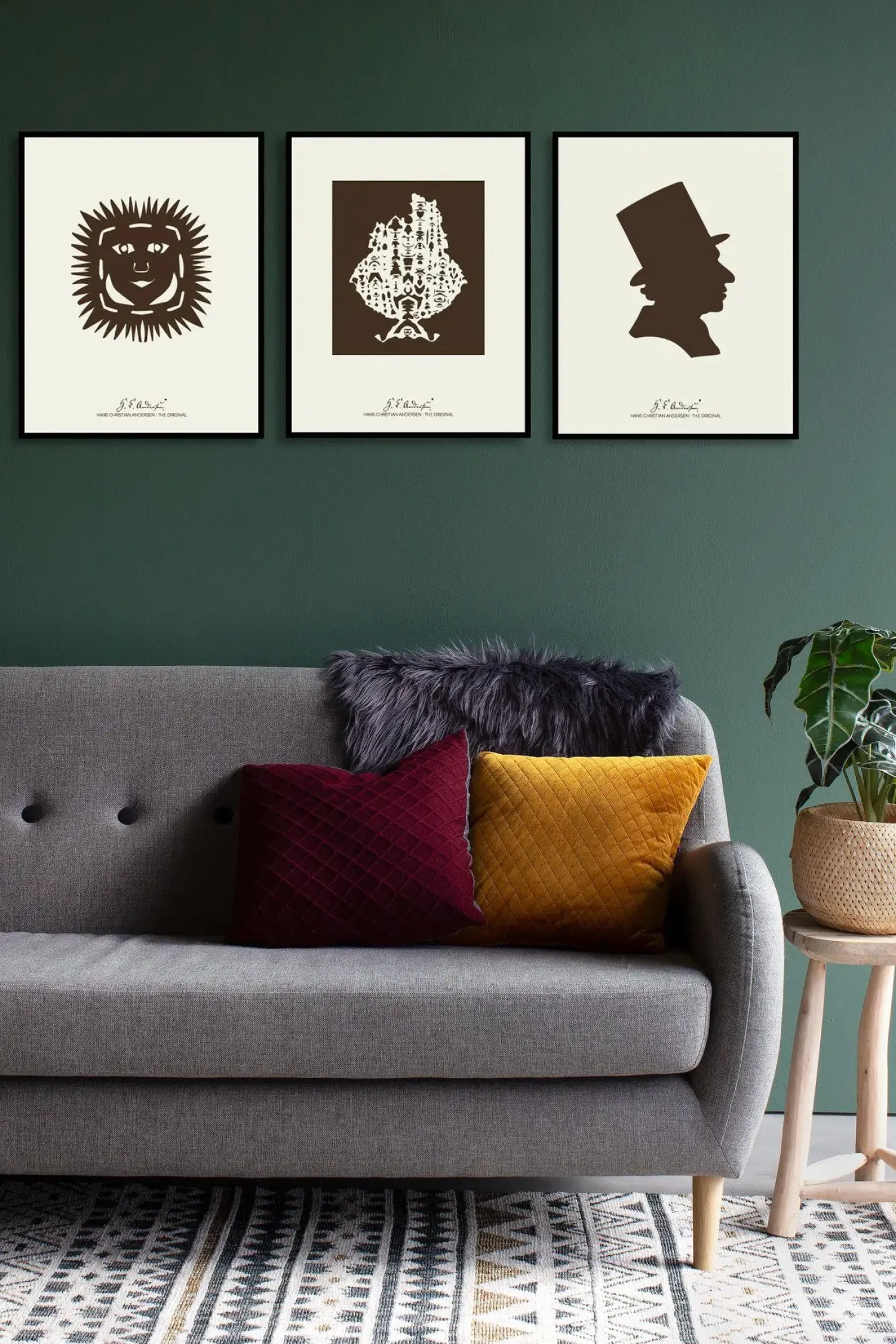 - "Solhoved" Plakat i ramme - 40x50^H. C. Andersen Original Best