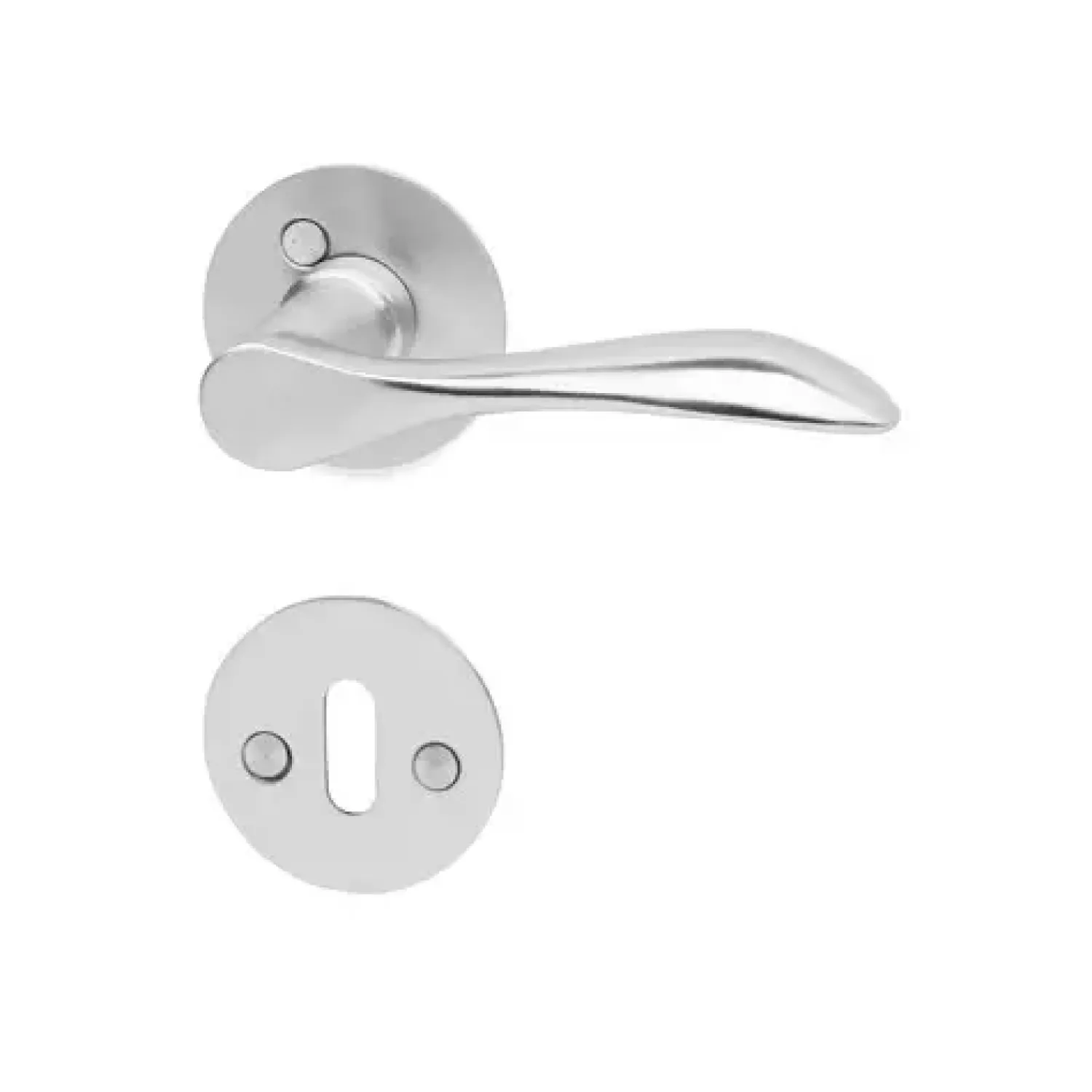 - Aarhus dørgreb inkl. nøgleskilte - Børstet rustfrit stål^Habo Best