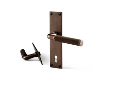 - Dørgreb inkl. lang plade - Lexington - Bronze*Habo Sale