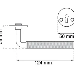 - Dørgreb inkl. nøgleskilte - Lexington - Krom^Habo Online