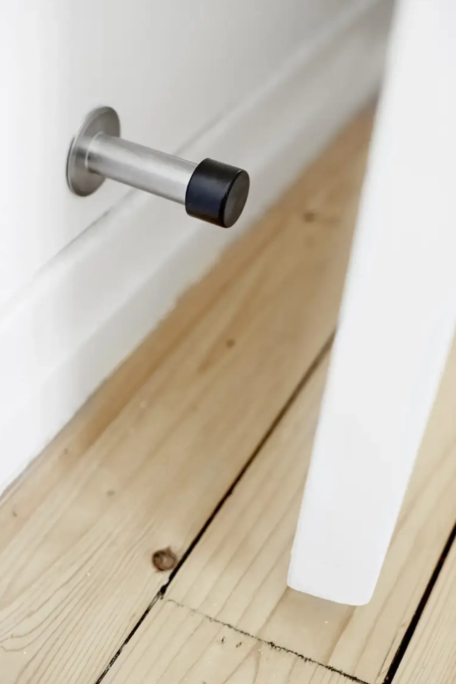 - Dørstopper Ø22 mm - Børstet rustfrit stål*Habo Sale