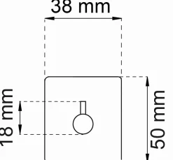 - Håndklædekrog - Flair - Selvklæbende - Hvid*Habo Best